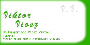 viktor viosz business card